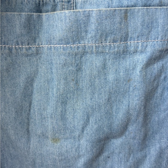 Belinda Oversized Lightwash Denim Overall Pants Size Small Faded Distressed - Picture 4 of 5